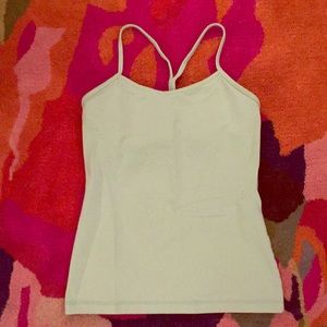 Lululemon power y tank with bra seafoam color, 8